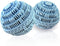 2pcs Laundry Ball, Natural Non-Chemical Detergent Laundry Balls, Eco-Friendly Wash Ball for 2000 Washings