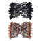 Ruihfas 2Pcs Handmade Beaded Easy Combs, Stretchable Double Combs Hair Clips for Curly Thick Wavy Hair