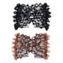 Ruihfas 2Pcs Handmade Beaded Easy Combs, Stretchable Double Combs Hair Clips for Curly Thick Wavy Hair