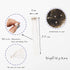 Kercisbeauty Bridal Hair Piece - Wedding Pearl Hair Pins with Rhinestones for Updos, Set of 6, Rose Gold