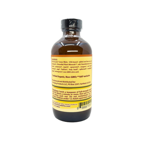 Healthy Teeth & Gum Mouthwash Natural Alcohol-Free Oral Rinse for Fresh Breath, Gum Health & Enamel Support Organic