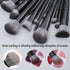 MAGEFY Makeup Brush Set, 22 Pcs Premium Synthetic Brushes with Case, Travel Makeup Brushes (Black)
