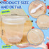 Jingmore 50 Pack 9.5oz Clear Plastic Yogurt Parfait Cups Disposable Overnight Oats Containers with Lids and Spoons Cake