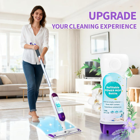 Mop,24 FL.OZ 1 5 PowerMop Refillable Bottle for Swiffer PowerMop Leak-Proof Reusable Floor Cleaner Container Bottle