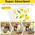 6 Pack Swedish Dishcloths for Kitchen, Reusable Absorbent Cellulose Cleaning Sponge Cloths, Biodegradable