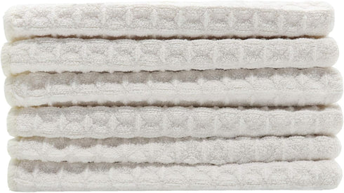 Microfiber Kitchen Cleaning Cloth, Thick Dish Rags, Waffle Weave Washcloths, Ultra Absorbent, Odor Free, 12inch x