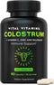 Vital Vitamins Colostrum Supplement - Grass-Fed Bovine from First Milking - 60 Capsules - 30% IgG Immunoglobulins