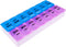 Apex Twice-A-Day Medicine Pill Organizer - Weekly Pill Dispenser, 2 Times-A-Day Vitamin Organizer, Color-Coded with