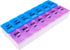 Apex Twice-A-Day Medicine Pill Organizer - Weekly Pill Dispenser, 2 Times-A-Day Vitamin Organizer, Color-Coded with