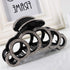 Large Rhinestones Jaw Clips, Strong Hair Claw Clips for Women, Hair Accessories in Black and White