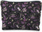 Purple and Black Halloween Makeup Bag, Witchy Gifts for Women, Goth Gothic Makeup Bag for Halloween