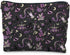 Purple and Black Halloween Makeup Bag, Witchy Gifts for Women, Goth Gothic Makeup Bag for Halloween