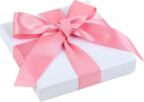 Gift Tek 10 Yards x 1.5 Inch Satin Ribbon, 1 Single Faced Fabric Ribbon - Wide, Vibrant, Pink Polyester Ribbons, Solid Colored, for Gift Wrapping, Crafts, Weddings, Parties - Restaurantware by Restaurantware