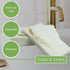 SimuLinen Paper Towels - Decorative Gold Feather Design Hand Towels for Bathroom, 12x17” (Pack of 100) Made in Germany