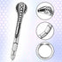 Romi Male Penis Ring Stainless Steel Cockrings Smooth Snake-Shaped Delay Glans Ring Testicles Stimulates Erection
