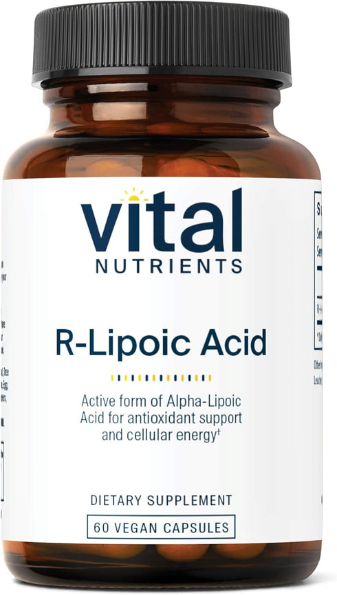 Vital Nutrients R-Lipoic Acid, Active Alpha-Lipoic Acid Antioxidant Supplement for Healthy Metabolism, 60 Capsules