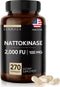 Nattokinase Superfood Supplement - Recommended 2000 FU Dose - 270 Vegan Capsules
