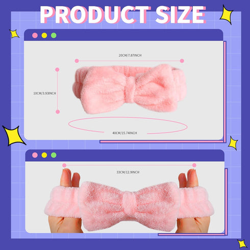 WSYUB Spa Headbands, Makeup Headbands,Bow Headband for Washing Face skincare headbands for women, Hair Bands