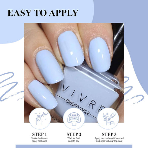 VIVRE Cosmetics Nail Polish - Quick Dry, Shiny, Halal, Vegan, Non-Toxic for Women and Girls - Ferris Wheel Affair