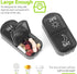 GyOnyx 2 7 Weekly Pill Organizer Times a Day, Portable Travel Day Morning and Night Pill Box, Black Daily Am Pm Pill