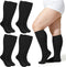 Plus Size Compression Socks for Women Men Wide Calf L/XL-5XL (15-20mmhg) Knee