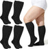 Plus Size Compression Socks for Women Men Wide Calf L/XL-5XL (15-20mmhg) Knee