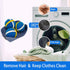 2 in 1 Pet Hair Remover for Laundry, Reusable Washing Machine Pet Hair Catcher with Leather Tray Storage Box, 3 PCS