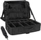 MONSTINA 3 Layers Large Capacity Makeup Case, 16.5'' Cosmetic Organizer Brush Bag for Makeup Artists
