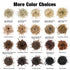 HMD Tousled Updo Messy Bun Hairpiece - Synthetic Hair Extensions with Elastic Rubber Band