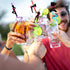 24PCS Bachelorette Theme Straws - Bachelor Dancer Crazy Reusable Twisty Straws with 2 PCS Cleaning Brushes for Party