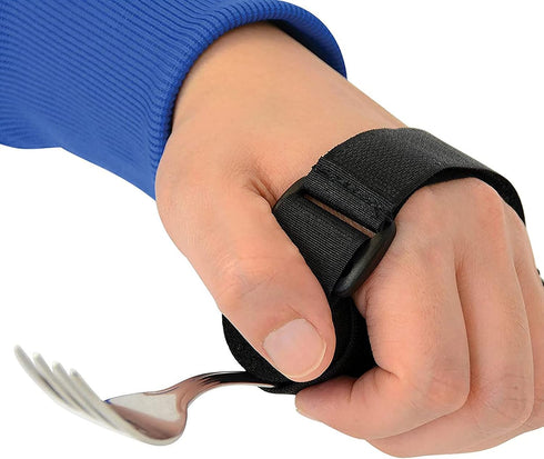 Universal Cuff Adaptive Utensil Holder, Strap for Elderly, Cutlery Holder for Parkinson's, Arthritis Tremors Patients
