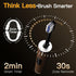 M23 30-Day IPX7 Travel Electric Toothbrush for Adults, Retractable Portable Sonic Toothbrush, Aluminum Body, Battery