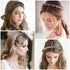 ZOCONE Headbands for Women, 5Pcs Diamond Comb Wave Rhinestone Non Slip Hair Accessories for Girls