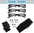 3 Pack Reading Glasses with Lights, Magnifying Glasses with Bright LED for Men and Women