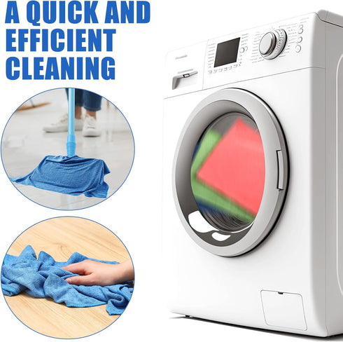 Nuanchu 20 Pieces Extra Large Microfiber Cleaning Cloth Rags - 20 x 28 Inch Washable Microfiber Towels for Home