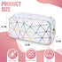 SIDESUGAR Tampon Holder for Purse Period Bag Waterproof Geometric PU Sanitary Napkin Storage Bag Portable Menstrual Cup