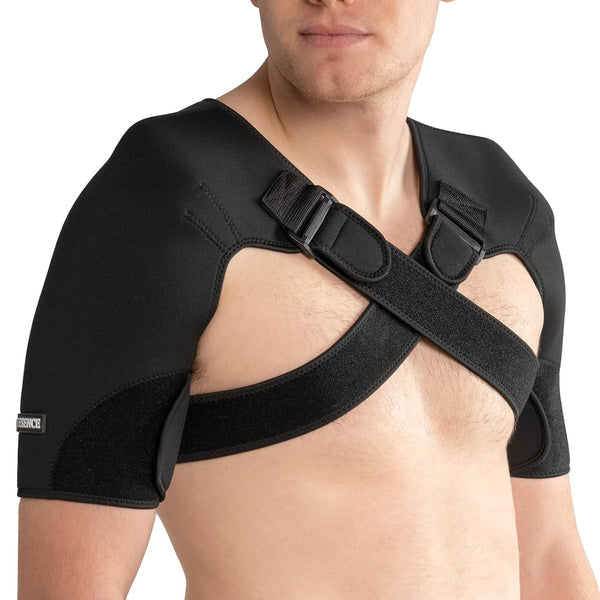 Double Shoulder Brace - Adjustable Support for Women & Men with Shoulder Pain Relief, X-Large
