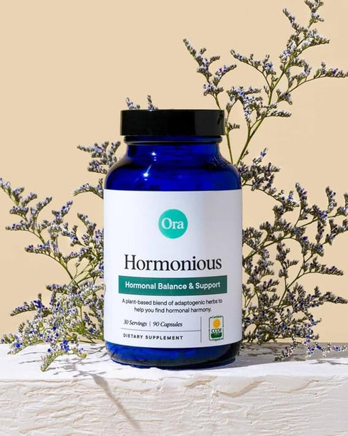Ora Organic Natural Hormone Balance Supplement for Women - 90 Capsules, Support Skin, Mood, Energy, PMS & Menopause