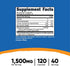 Nutricost Spermidine Wheat Germ Extract Supplement, 1500mg Wheat Germ Extract, 120 Capsules - 15mg Spermidine Per