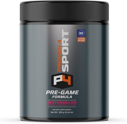 Proven4 Pre Workout Powder for Men and Women with Creatine and Beta Alanine - Watermelon, 30 Servings