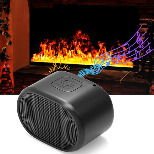 GUSUCIN Fireplace Crackling Sound Maker for Electric Fireplace, Rechargeable Realistic Fireplace Sound Box,