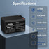 Miady 12V 9Ah (1 Pack) Rechargeable Sealed Lead Acid Battery