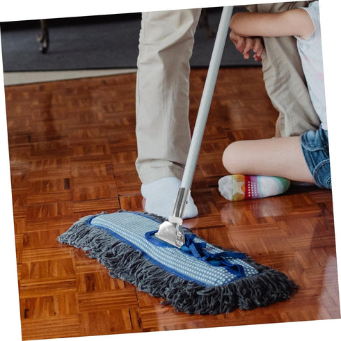 Mop Stick Clip for Floor Cleaning Mop Stick Clamp Mop Pole Clamp Mop Replacement Rod Clip Replacement Mop Stick Clip Broom Pole Clamp to Rotate Stainless Steel Lengthen Mop Head