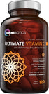 OmniBiotics Ultimate Vitamin C 2000 mg with Zinc, Elderberry, & Vitamin D3, 120 Vegan Tablets