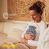 Hot Water Bottle with Soft Cover, 1.8L Large, Classic Hot Water Bag for Pain Relief, Light Grey