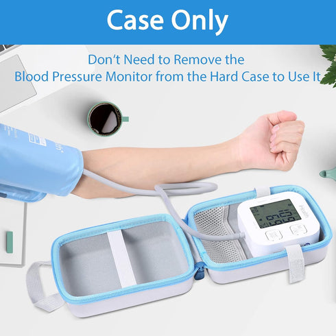 Aenllosi Hard Storage Case Replacement for iHealth Track Smart Upper Arm Blood Pressure Monitor, Holder for Batteries &