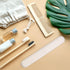 VOCOSTE 4pcs Traveling Toothbrush Holders Case, PP Toothbrush Case for Travel Business, Beige, 8.07''x1.22''x0.83''