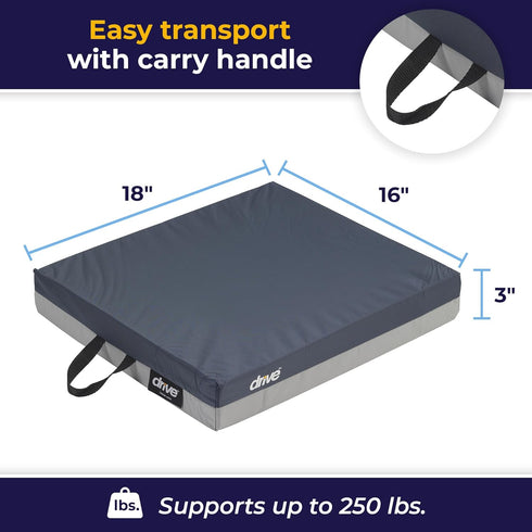 14886 Drive Medical Skin Protection Gel "E" Wheelchair Seat Cushion
