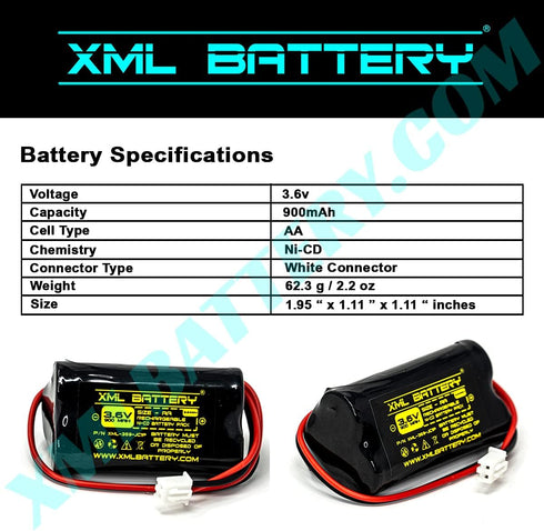 (2 Pack) BBAT0063A TOPA Ni-CD AA900mAh 3.6V AA900MAH MH468886 JYH 100715 Ni-CD 3x1.2v