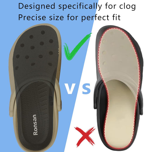 Ronsan 15 13, Shoe Insoles of Clog Garden Shoes, Extra Wide Barefoot Shoe Inserts Pads for Nurse Shoes, Garden Work